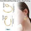 30Pcs 304 Stainless Steel Clip on Nose Ring Findings STAS-BBC0003-95G-2