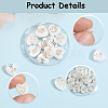 24Pcs 12 Styles Natural White Shell Beads BSHE-SP0001-01-6