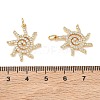 SHEGRACE Brass Micro Pave Clear Cubic Zirconia Pendants XGRQ3P135-635G-3