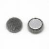 Faux Mink Fur Covered Cabochons WOVE-S084-18I-1
