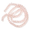 Transparent Electroplate Glass Beads Strands GLAA-F029-4mm-C26-2