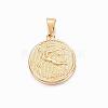 Real 18K Gold Plated 304 Stainless Steel Pendants STAS-H372-01L-1