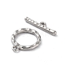Non-Tarnish 304 Stainless Steel Ring Toggle Clasps X1-STAS-A092-09B-P-2