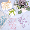 6Pcs 6 Colors Self Adhesive Acrylic Rhinestone Face Gems Stickers AJEW-HY0002-80-2