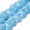 Transparent Glass Enamel Beads LAMP-V001-08J-2
