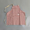 Stripe Polyester Sleeveless Apron AJEW-WH20067-014-1