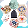 Polyester Imitation Burlap Packing Pouches Drawstring Bags ABAG-BBC0001-02B-02-5
