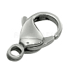 Non-Tarnish 316 Surgical Stainless Steel Lobster Claw Clasps X-STAS-316-FL15A-1