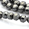 Magnetic Synthetic Hematite Beads Strands G-P061-26-1