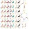   42Pcs 7 Colors Alloy Enamel Pendants FIND-PH0007-99-1