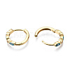 Brass Micro Pave Cubic Zirconia Huggie Hoop Earrings EJEW-T014-09G-02-NF-3