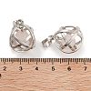 Natural Rose Quartz Round Ball Pendants G-Q163-05P-08-3