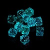 Luminous Transparent Acrylic Beads OACR-P011-08O-1