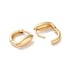 Horse Eye Brass Hoop Earrings for Women EJEW-B056-16G-2