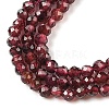 Natural Garnet Beads Strands X-G-F619-17A-2mm-4
