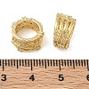 Brass Micro Pave Clear Cubic Zirconia Beads CU-CBAC675-07G-2