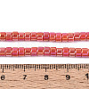 AB Color Plated Opaque Glass Beads Strands GLAA-T026-2x4mm-P18-4