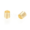 Cadmium Free & Nickel Free & Lead Free Brass Crimp Beads X-E003-G-NF-2