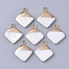 Electroplate Freshwater Shell Pendants X1-SHEL-S276-64-1