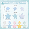 50Pcs 10 Colors Single Face Wool Fibre Cabochons FIND-SC0020-32-2