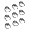 Tarnish Resistant 304 Stainless Steel Snap on Bails X-STAS-R048-10x7mm-1