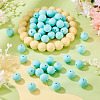 50Pcs Food Grade Eco-Friendly Silicone Beads SIL-TA0002-89J-4