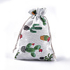 Polycotton(Polyester Cotton) Packing Pouches Drawstring Bags X-ABAG-T007-02L-1