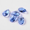 Faceted Teardrop Glass Pendants GLAA-O008-A01-1