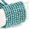 Synthetic Turquoise Beads Strands G-U004-02P-1