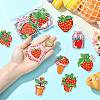 21Pcs 21 Styles Polyester Thread & Non-woven Fabric Iron on Patches DIY-CJ0003-13-4