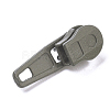 Spray Painted Alloy Replacement Zipper Sliders PALLOY-WH0067-97T-2