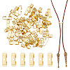 60Pcs Brass Bolo Tie Slide Clasp KK-DC0004-14-1