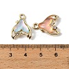 UV Plating Alloy Glass Pendants FIND-K032-17G-2