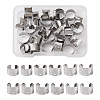 Kissitty 36Pcs 6 Style 304 Stainless Steel Cuff Earring Findings STAS-KS0001-18-1