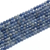 Natural Iolite/Cordierite/Dichroite Beads Strands X-G-G823-15-3.5mm-1
