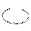 Non-Tarnish 304 Stainless Steel Cuff Bangles BJEW-H323-01P-6