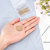 304 Stainless Steel Flat Head & Eye Pins STAS-PH0001-15-3