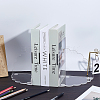 Desktop Acrylic Bookends for Book Lover AJEW-PH0008-87-4