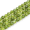 Synthetic Peridot Beads Strands X-G-S149-35-6mm-1