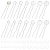 30Pcs 6 Styles Iron Hair Fork Findings IFIN-UN0001-27-1