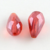 AB-Color Plated Teardrop Glass Beads EGLA-R104-8x11-2