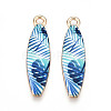Alloy Enamel Pendants ENAM-T022-40KCG-02-1