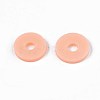 Flat Round Handmade Polymer Clay Beads CLAY-R067-8.0mm-13-4