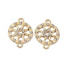 Alloy Crystal Rhinestone Connector Charms FIND-A024-14G-2