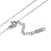 Ion Plating(IP) 304 Stainless Steel Cable Necklaces NJEW-G081-11P-3