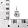 925 Sterling Silver with Cubic Zirconia Charms STER-Q004-04P-3