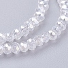 Electroplate Glass Beads Strands X-EGLA-R048-2mm-01-3