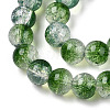 Transparent Crackle Baking Paint Glass Beads X1-DGLA-T003-01B-04-3