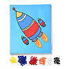 Creative DIY Rocket Pattern Resin Button Art DIY-Z007-29-2