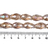 Transparent Electroplate Glass Beads Strands LS-EGLA-N013-T8mm-B23-4